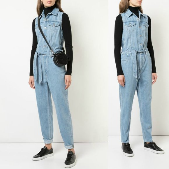 levi's tapered denim jumpsuit
